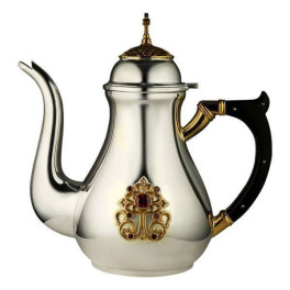 Чайник для теплоти латунний з фрагментарною позолотою  арт. 2.7.0829лф