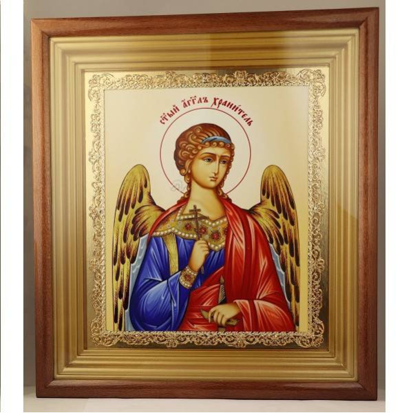 Ікона Святого Ангела Хоронителя в дерев'яній рамці  арт. 2.14.0214лп-39