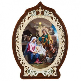 Ікона латунна "Різдво Христово" арт. 2.78.02194л