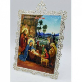 Ікона латунна "Різдво Христово" арт. 2.78.02794л