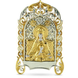 Ікона настільна срібна Образ Божої матері Державної  арт. 2.76.0129