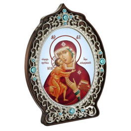 Ікона латунна Образ Божої Матері Феодоровска  арт. 2.78.0951л