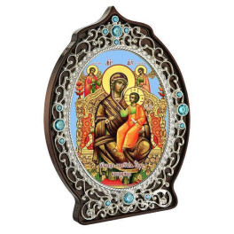 Ікона латунна Образ Богородиці Всецариця  арт. 2.78.0967л