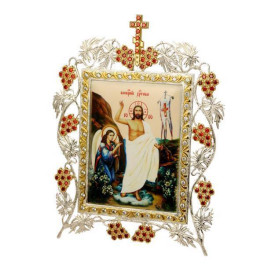 Ікона настільна латунна Воскресіння Христово  арт. 2.72.0045л-2