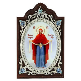 Ікона срібна покров Пресвятої Богородиці  арт. 2.78.0658