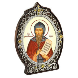 Ікона латунна Святий Рівноапостольний Кирило  арт. 2.78.0991л