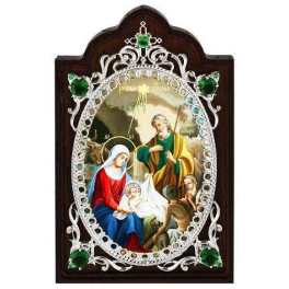 Ікона латунна Різдво Христово арт. 2.78.0694л