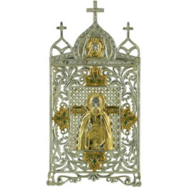 Ікона настільна срібна Образ преподобного Сергія Радонежського  арт. 2.73.0015