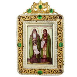 Ікона настільна позолочена Антоній і Феодосій Печерський  арт. 2.77.02018ф-1