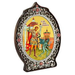Ікона латунна Великомученик Микита  арт. 2.78.0992л