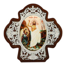 Ікона латунна "Воскресіння Христово" арт. 2.78.02345л