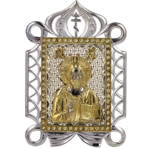 Ікона настільна срібна Образ Господа Вседержителя  арт. 2.76.0007
