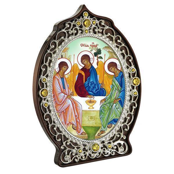 Ікона латунна Трійця  арт. 2.78.0912л