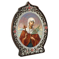 Ікона латунна Свята мучениця Валентина арт. BGH0942L