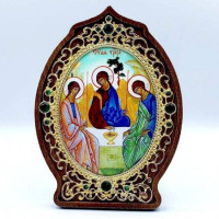 Ікона латунна Трійця в позолоті арт. BGH0912LP