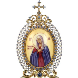 Ікона настільна срібна Божій матері Розчулення  арт. 2.78.0022