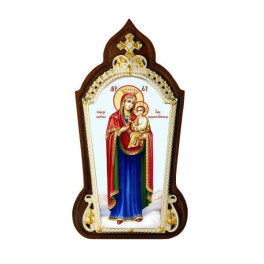 Ікона латунна Образ Божої Матері Скоропослушниця  арт. 2.78.01554л