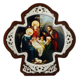 Ікона латунна "Різдво Христово" арт. 2.78.02494л