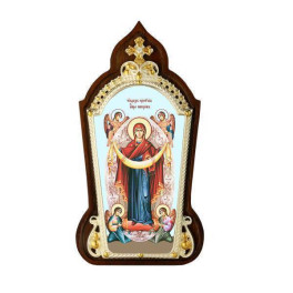 Ікона латунна покров Пресвятої Богородиці  арт. 2.78.01558л