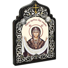 Ікона латунна покров Пресвятої Богородиці  арт. 2.78.0858л