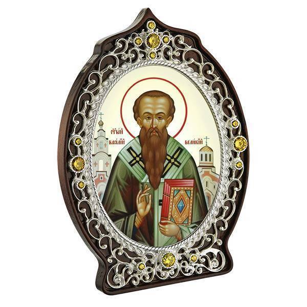 Ікона латунна Святитель Василь Великий  арт. 2.78.0923л