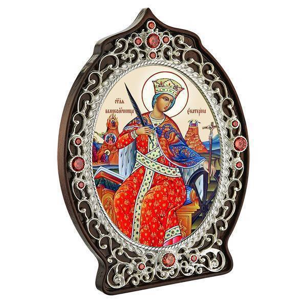 Ікона латунна Свята Катерина  арт. 2.78.0973л