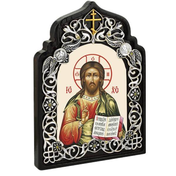 Ікона латунна Господь Вседержитель  арт. 2.78.0859л