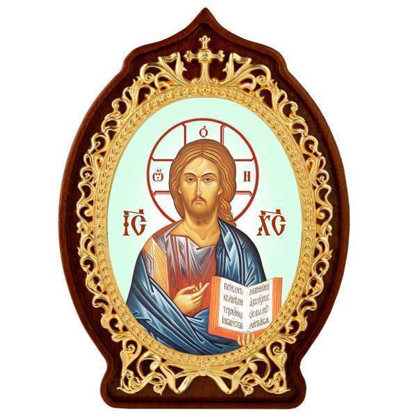 Ікона настільна латунна Господь Вседержитель  арт. 2.78.02159лж