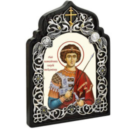 Ікона латунна Георгій Побідоносець  арт. 2.78.0806л