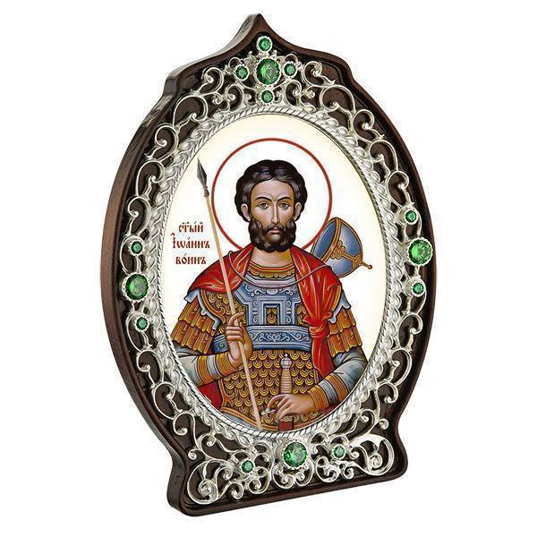 Ікона латунна Св мученик Іоанн Воїн  арт. 2.78.0961л