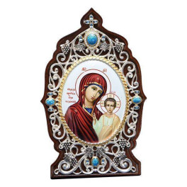 Ікона латунна Образ Божої Матері Казанська арт. 2.78.01704л