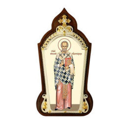 Ікона латунна Святий Миколай Чудотворець  арт. 2.78.01505л