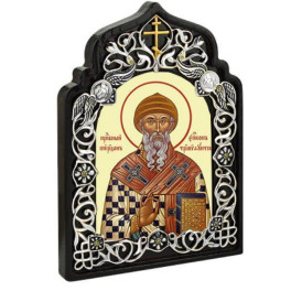 Ікона латунна Святитель Спиридон  арт. 2.78.0889л