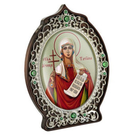 Ікона латунна на дереві Свята великомучениця Татіана  арт. 2.78.0949л
