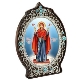 Ікона латунна Божій Матері Непорушна стіна  арт. 2.78.0976л