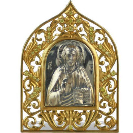 Ікона настільна срібна Господь Вседержитель  арт. 2.77.0076