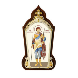 Ікона латунна Георгій Побідоносець  арт. 2.78.01506л