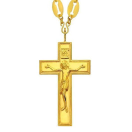 Хрест церковний латунний в позолоті арт. 2.10.0007клп^15лп