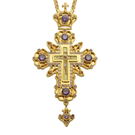 Хрест для священика латунний з ланцюгом  арт. 2.10.0024лп-2^1лп