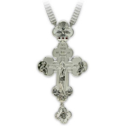 Хрест протоієрейський срібний з ланцюгом  арт. 2.10.0048^26