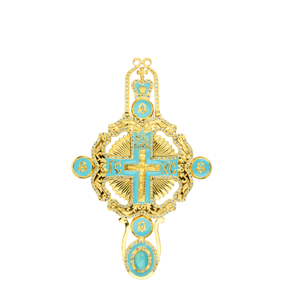 Хрест для священика латунний позолочений  арт. 2.10.0005лп