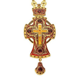 Хрест для священика латунний з ланцюгом  арт. 2.10.0038лп-2^49лп