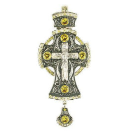 Хрест для священнослужителя срібний без емалі. без позолоти арт. 2.10.0038