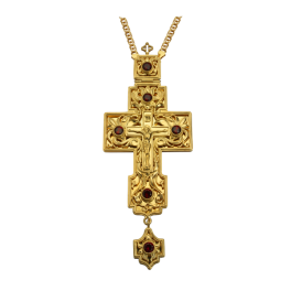 Хрест для священнослужителя латунний с цепью арт. 2.10.0027лп^1лп