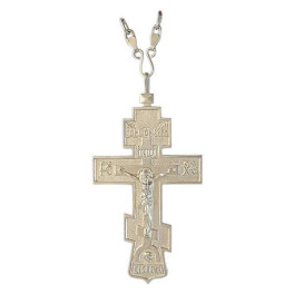 Хрест для священика срібний з ланцюгом  арт. 2.10.0010^10