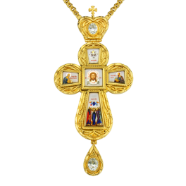 Хрест для священика латунний з ланцюгом  арт. 2.10.0021лп-2^1лп