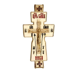 Хрест параманний позолочений з емаллю і вставками  арт. 2.10.0052лп