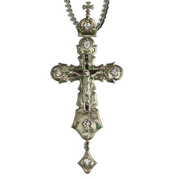 Хрест з ланцюгом для священика срібний  арт. 2.10.0001^1