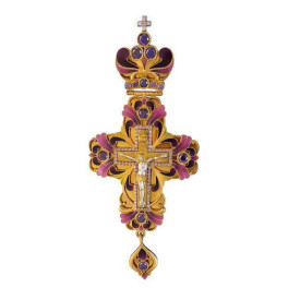 Хрест для священика срібний з позолотою  арт. 2.10.0031П