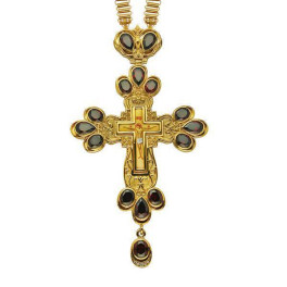 Хрест срібний для священика з ланцюгом  арт. 2.10.0079п-2^36п